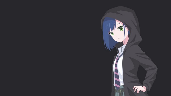 Ichigo from Darling in the FranXX wearing a hooded jacket and school uniform