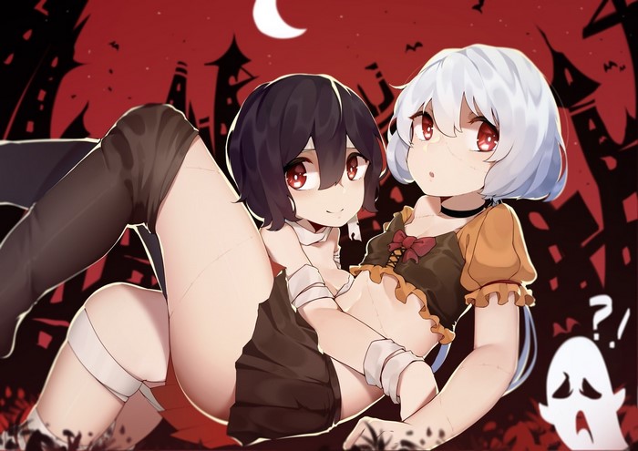 Junko Konno and Ai Mizuno from Zombieland Saga