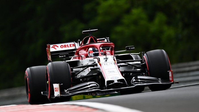 Alfa Romeo C39 Formula 1 car on track