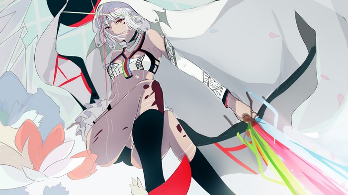Altera from Fate/Grand Order with colorful ribbons