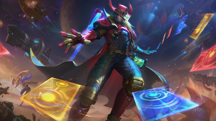 Twisted Fate from League of Legends in Space