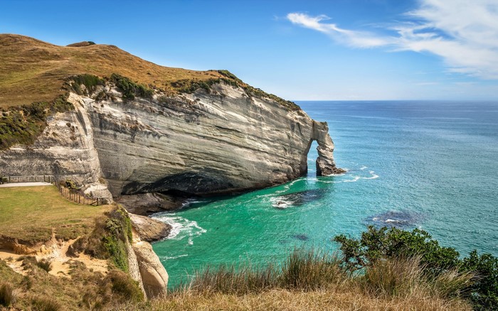 Cape Farewell Arch, New Zealand Coastline
