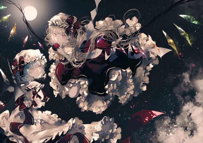 Flandre Scarlet and Remilia Scarlet from Touhou