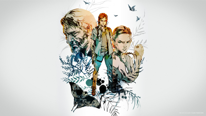 4K The Last of Us Ellie, Abby, and Joel