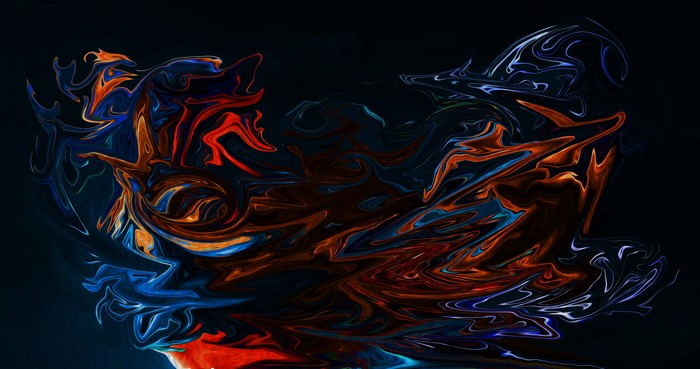 4K Abstract Fluid Digital Art