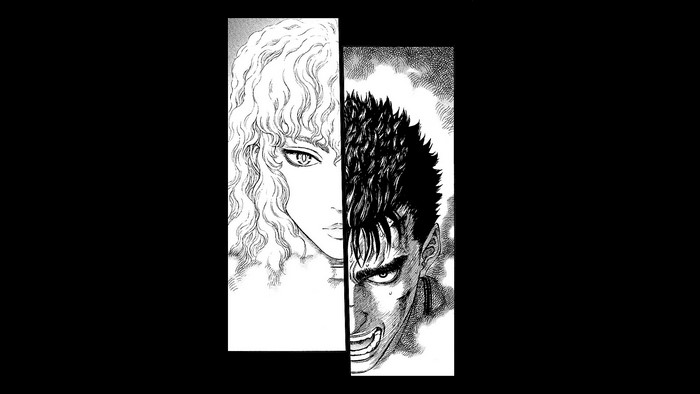 Guts and Griffith from Berserk
