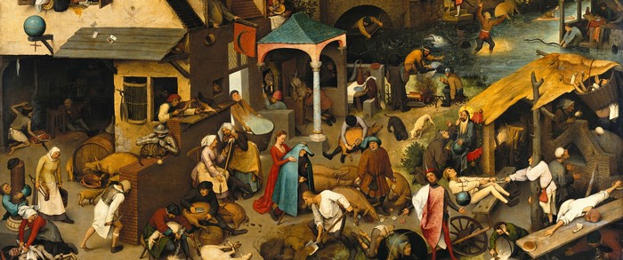 The Fight Between Carnival and Lent by Pieter Bruegel