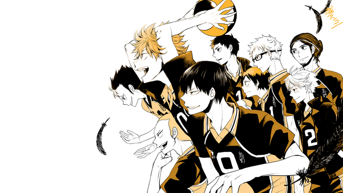 Haikyuu Volleyball Team Anime Boys