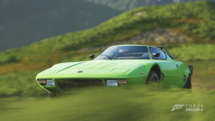 Green Lancia Stratos in Forza Horizon 4