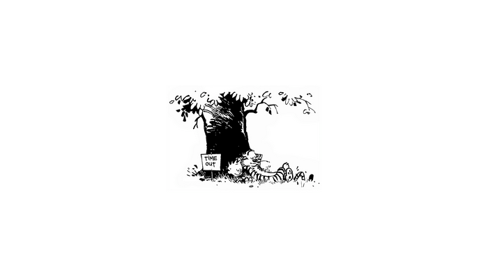 Calvin and Hobbes from Bill Watterson's comics