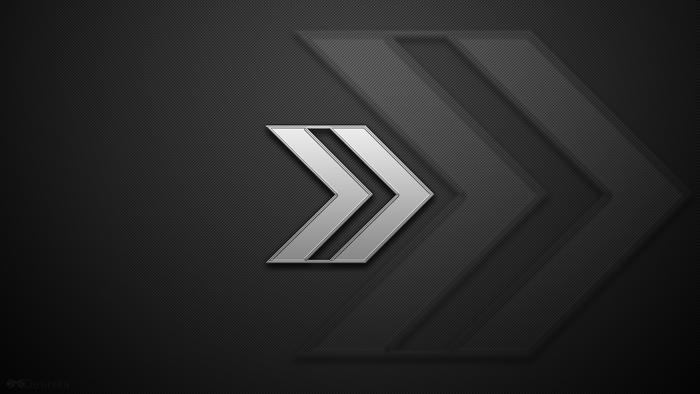 Double Arrow Symbol on Dark Textured Background