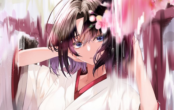 Ryougi Shiki from Kara no Kyoukai in Kimono