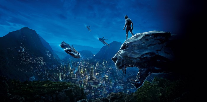 Black Panther from Marvel Cinematic Universe in Wakanda