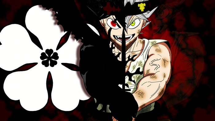 Asta from Black Clover in demon form
