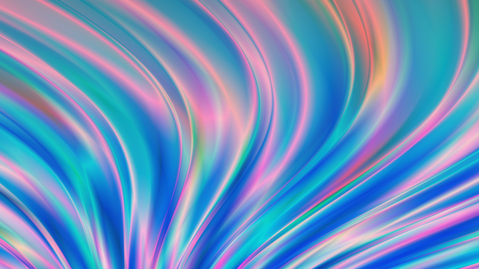 Abstract digital art with flowing waveforms