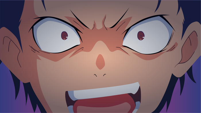 Natsuki Subaru from Re:Zero Kara Hajimeru Isekai Seikatsu angry