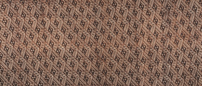 Brown fabric with diamond pattern