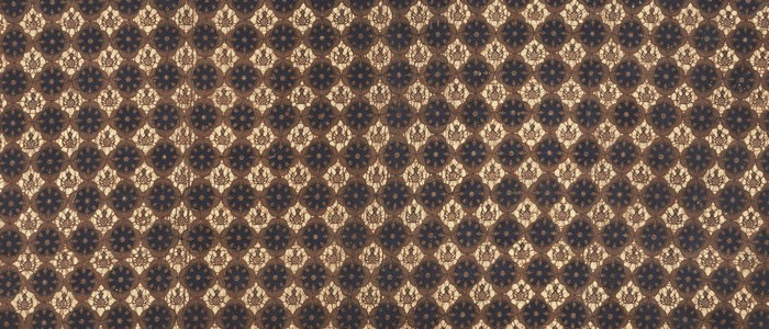 Brown and dark blue diamond pattern fabric texture