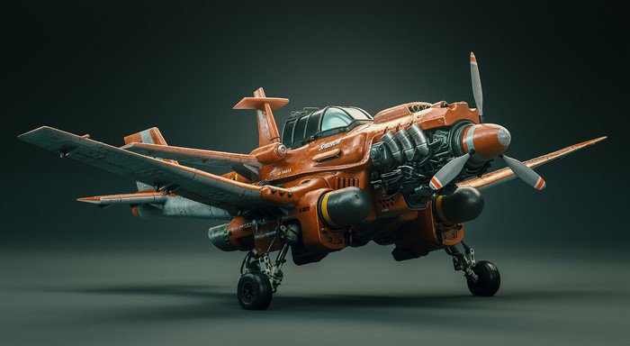 Render of a Crimson Skies aircraft