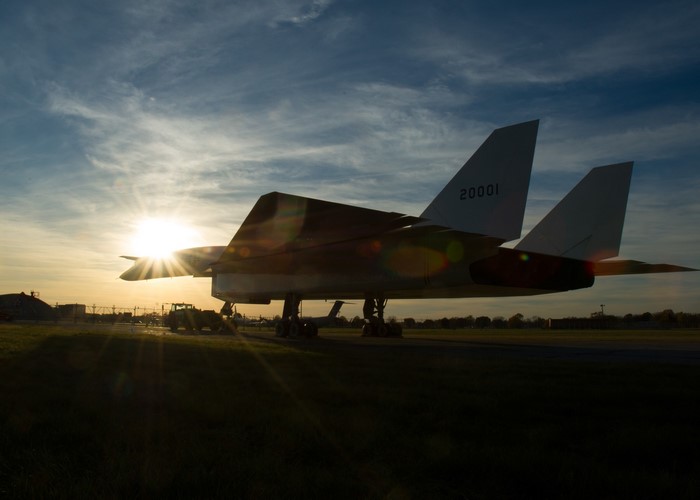XB-70 Valkyrie Bomber at Sunset