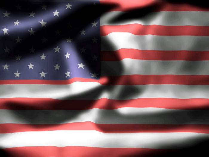 American Flag Waving