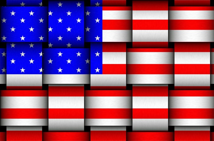 Woven American Flag Pattern