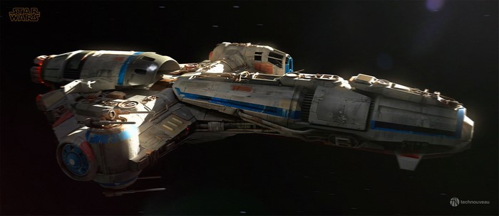 Corellian Tanker spaceship from Star Wars