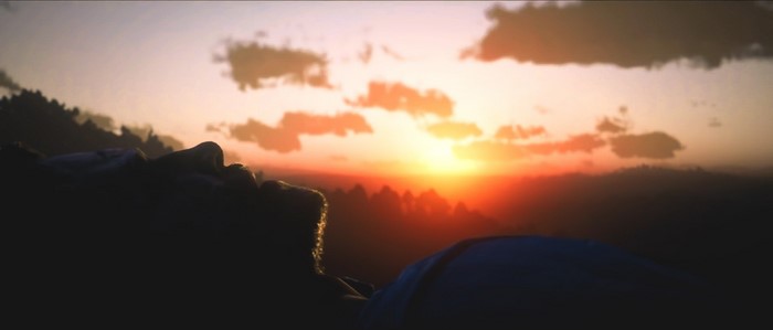 Arthur Morgan from Red Dead Redemption at sunset