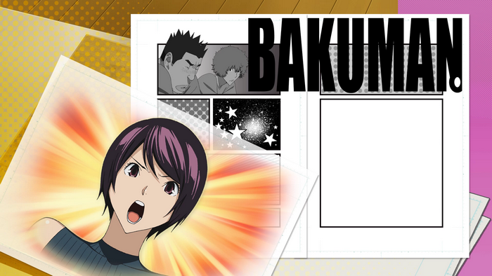 Anime characters and Bakuman title