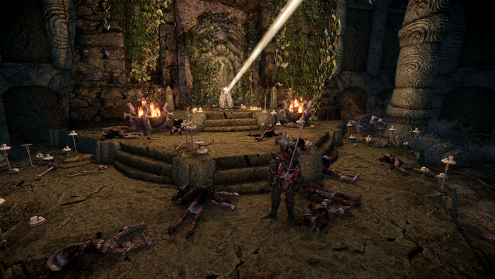 The Elder Scrolls V: Skyrim Remastered dungeon scene