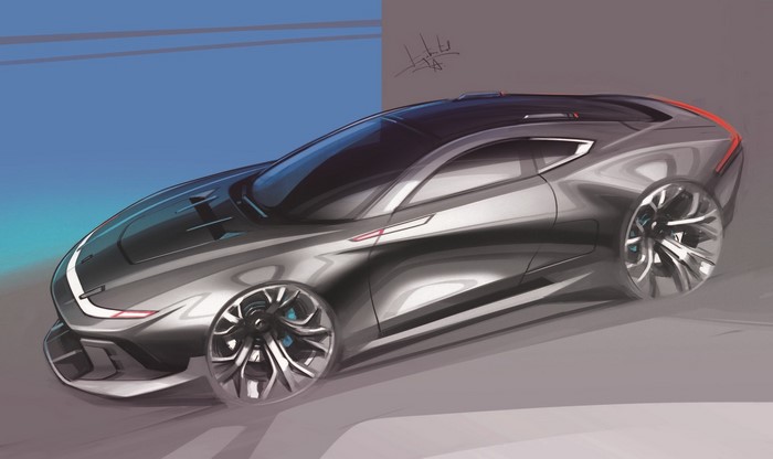 Concept sports car by Aleksandr Sidelnikov