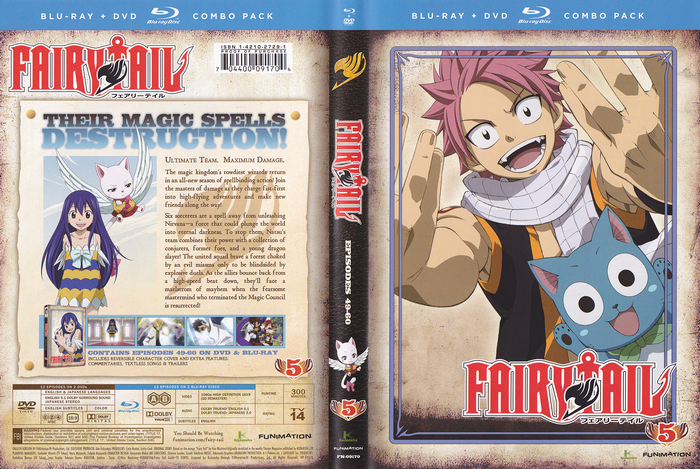 Fairy Tail: Collection 5 Blu-ray + DVD Combo Pack