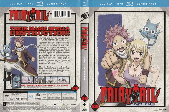 Fairy Tail: Episodes 227-239 Blu-ray + DVD Combo Pack