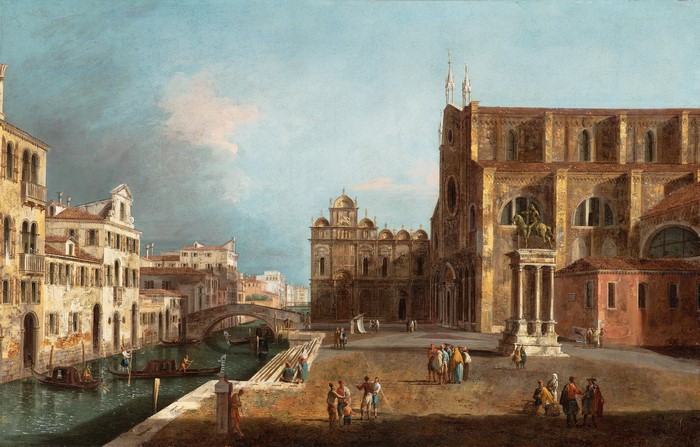 Painting of Venice Canal and Piazza