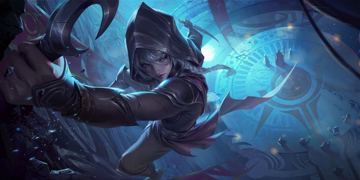 Eunice Ye from Legends of Runeterra with daggers