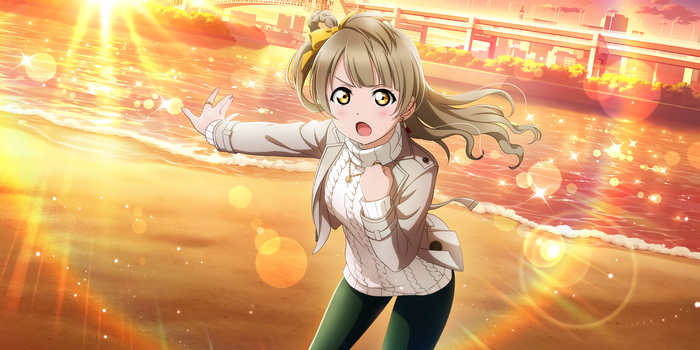 Minami Kotori from Love Live! Series at the beach