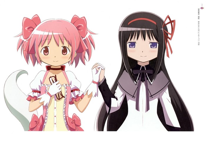 Madoka Kaname and Homura Akemi from Puella Magi Madoka Magica