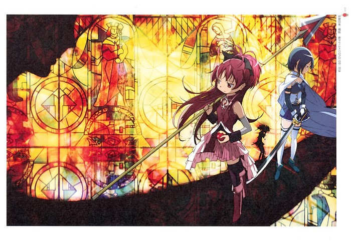 Kyoko Sakura and Sayaka Miki from Mahou Shoujo Madoka Magica