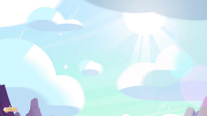 Steven Universe clouds and sun