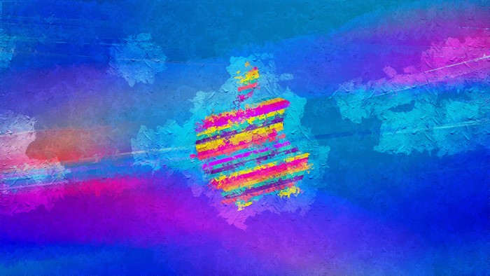 4K Apple Inc. logo digital art