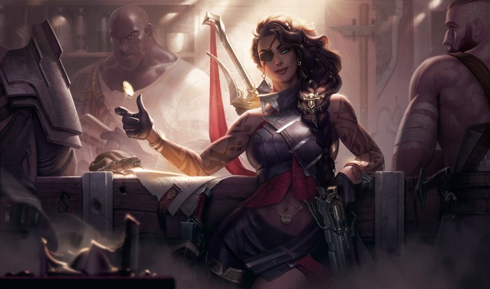4K artwork of a woman from League of Legends