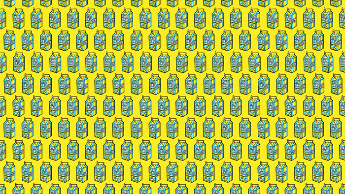 Lyrical Lemonade drink cartons pattern