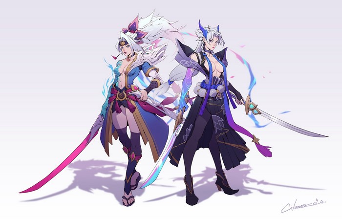 Spirit Blossom Yasuo and Yone from League of Legends
