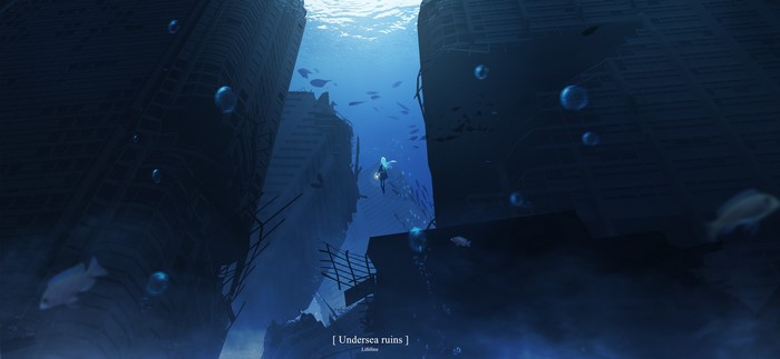 Lifeline from Apex Legends underwater ruins