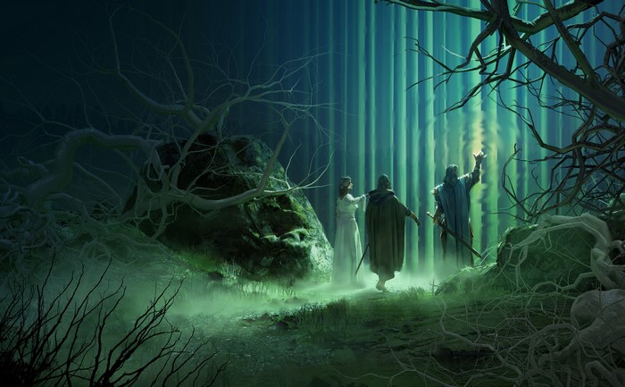 Fantasy art by Pierre Santamaria