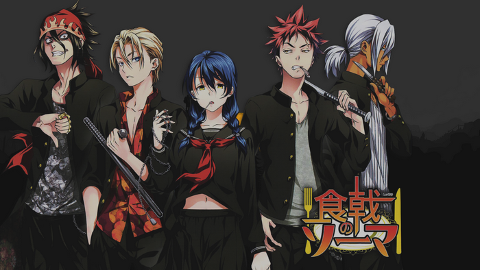 Shokugeki no Souma characters with weapons