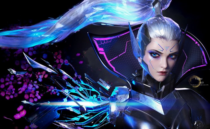 Vayne from League of Legends CGI Portrait