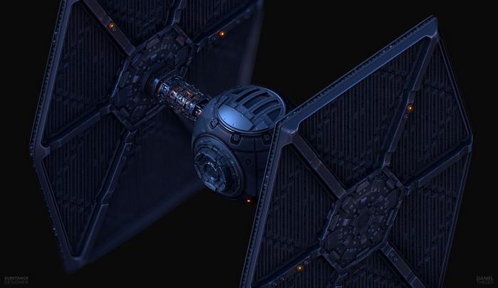 Star Wars TIE Fighter close-up