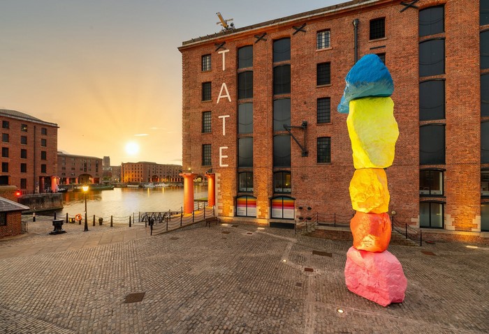 Tate Liverpool at Albert Dock during sunset