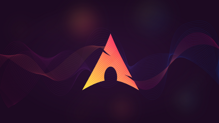 4K Cyberpunk Arch Linux Digital Art